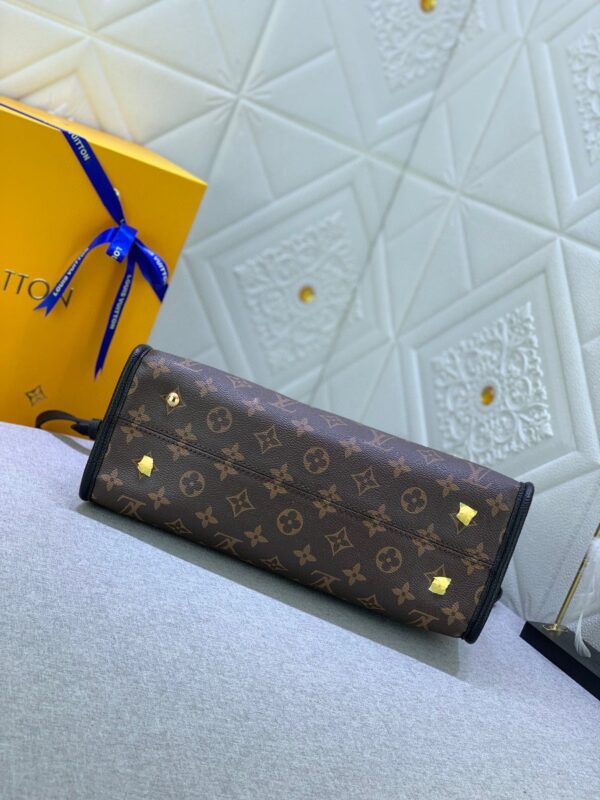 LOUIS VUITTON POPINCOURT MM TOTE BAG MONOGRAM CANVAS BLACK M43435 - Image 6
