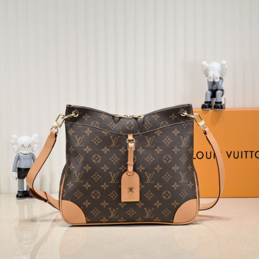 Alternative view of Louis Vuitton Odéon MM Monogram Canvas Shoulder Bag Brown 31 cm M45355