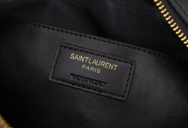 SAINT LAURENT LOU CAMERA BAG IN QUILTED BLACK GOLD LEATHER 23CM 612544DV7071000 - Image 4