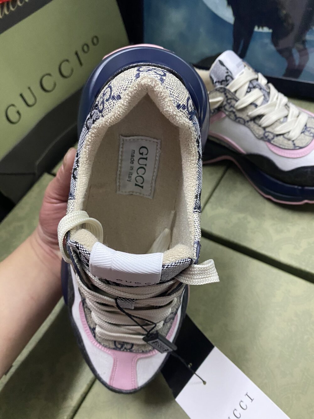 GUCCI WOMEN'S GG RHYTON SNEAKER 692902 UIQ30 1061 - Image 9