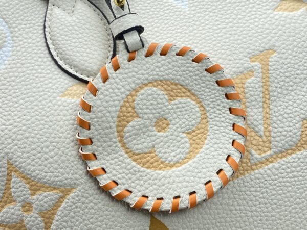 LOUIS VUITTON ON THE GO MM MONOGRAM EMPREINTE LEATHER WHITE M45717 - Image 3