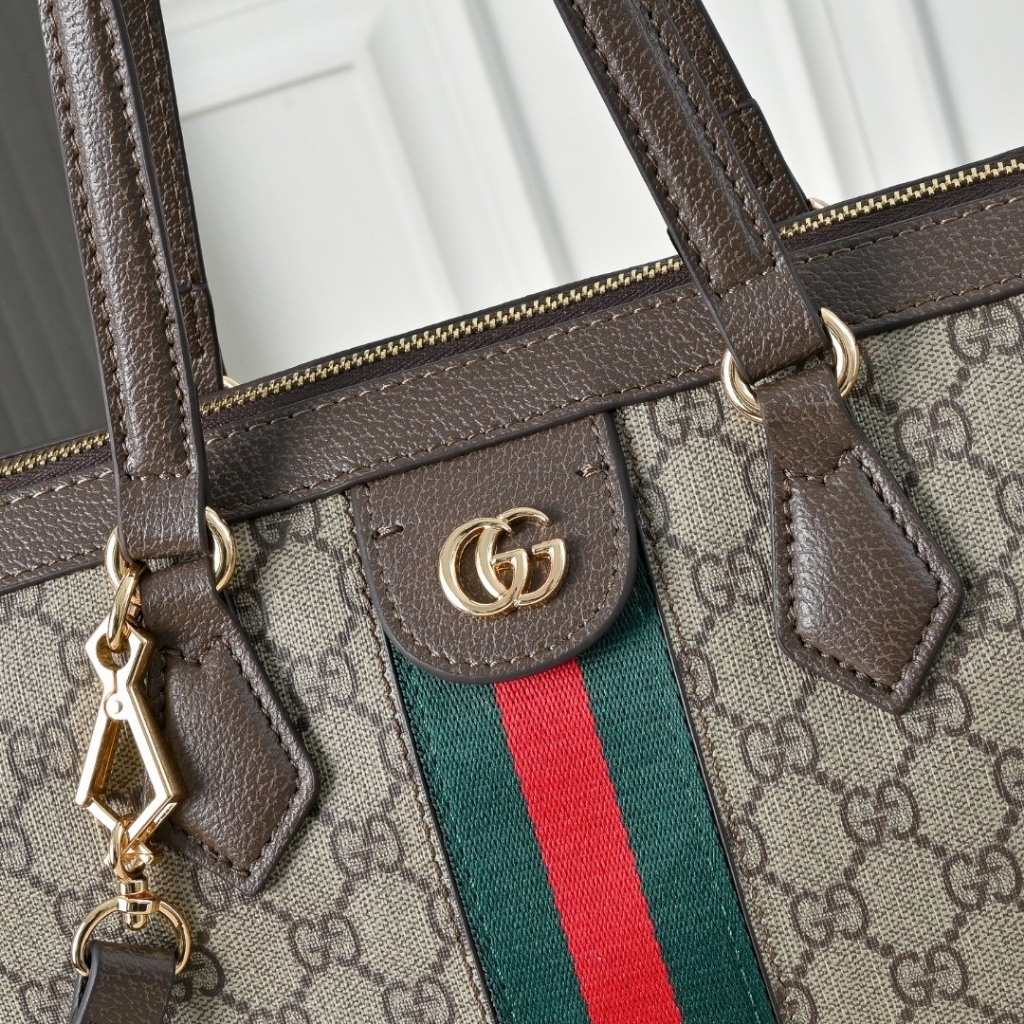 Gucci Ophidia Medium Tote Bag Beige Ebony 33Cm 524537 K05NB 8745 - Image 6