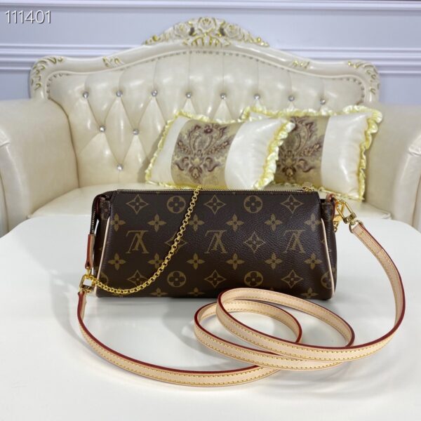 LOUIS VUITTON POCHETTE EVA MONOGRAM CANVAS BROWN 25CM - Image 8