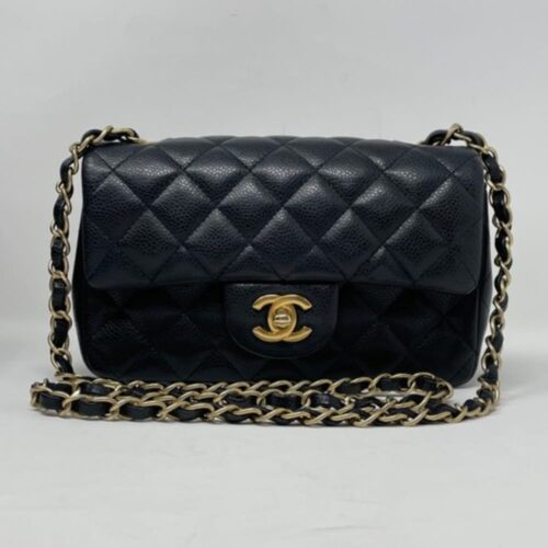 Alternative view of Chanel Mini Classic Handbag Gold Tone Metal Black 20Cm A69900 Y04059 94305