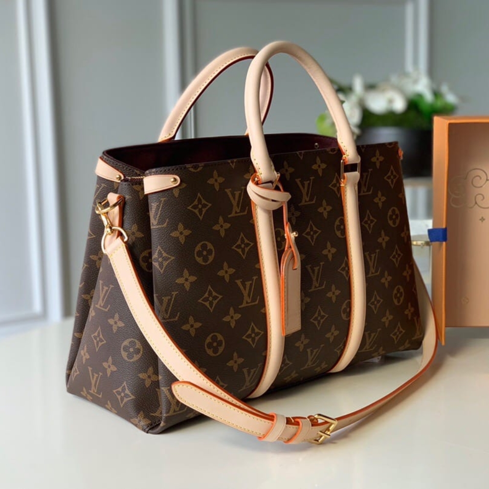 LOUIS VUITTON SOUFFLOT MM BAG MONOGRAM CANVAS PINK 36CM M44816 - Image 2