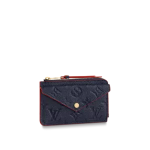 Louis Vuitton Card Holder Recto Verso Wallet Navy Blue / Red 13cm M69420