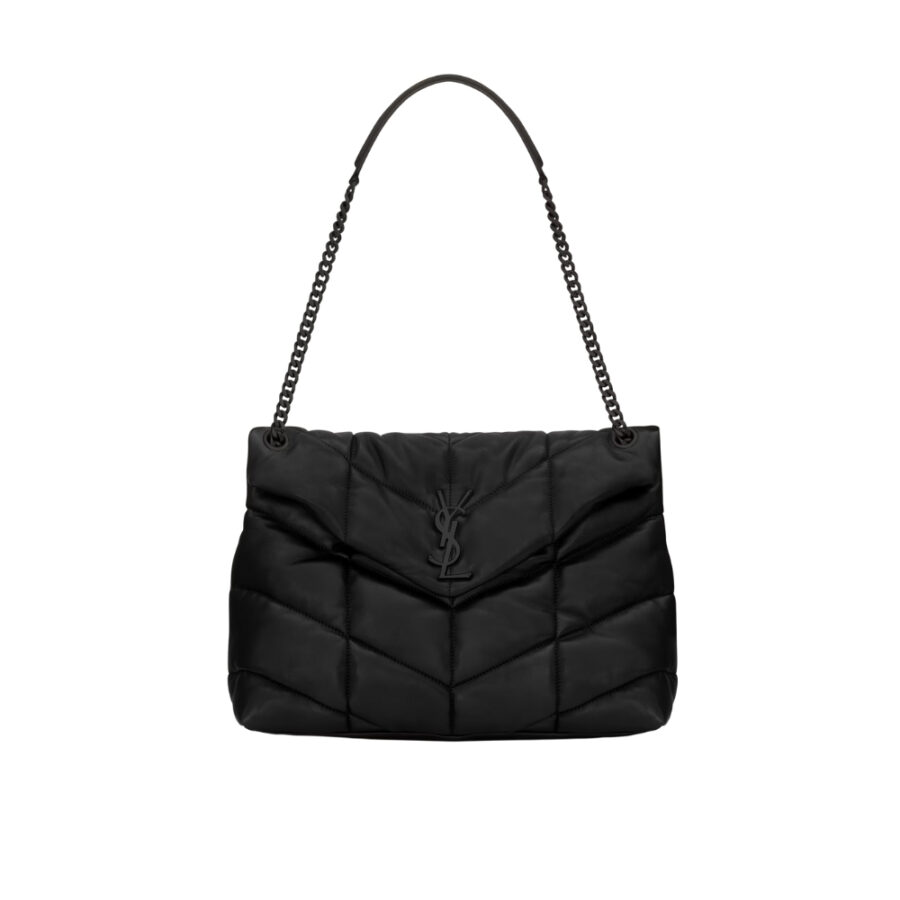 Saint Laurent Puffer Medium In Matte Leather Black 35cm 5774751EL081000