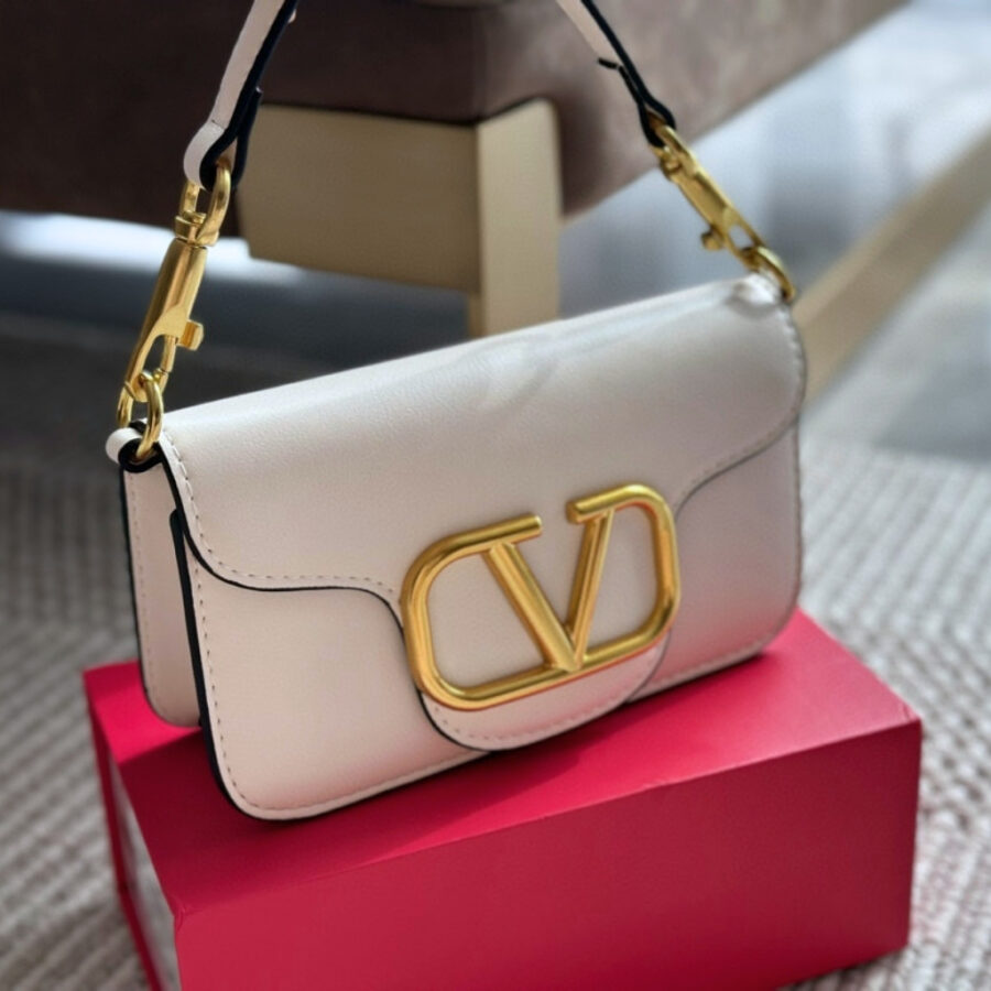 Alternative view of Valentino Locò Small Shoulder Bag In White 20cm 1W2B0K53ZXLI16
