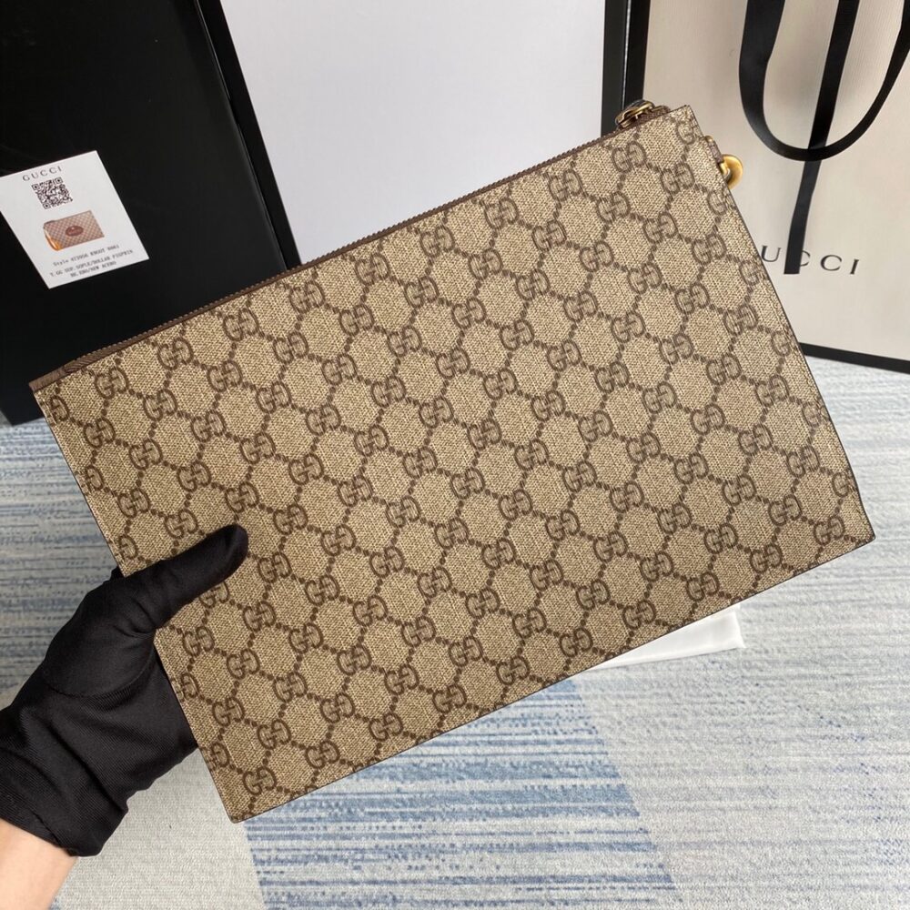 GUCCI NEO VINTAGE SUPREME POUCH Neo 30CM BEGIE 473956 K9GOT 8861 - Image 8
