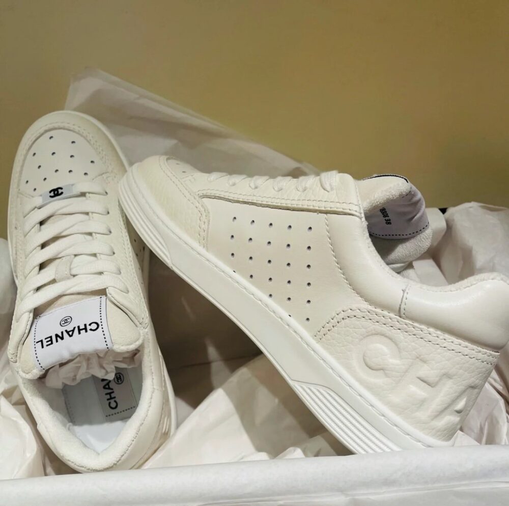 CHANEL RUNNER TRAINER SNEAKER WHITE G35934 - Image 5