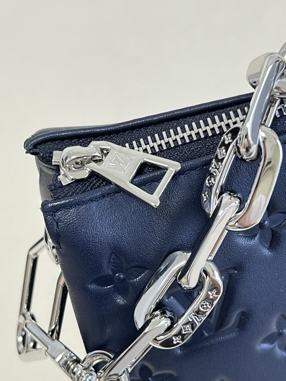 LOUIS VUITTON COUSSIN PM 26CM BLUE M20379 - Image 5