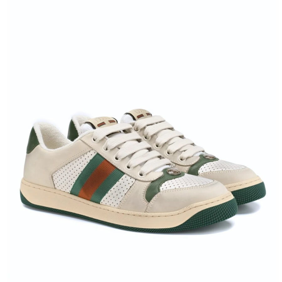 GUCCI WMNS SCREENER DISTRESSED GREEN ORANGE 570442 0YI20 9582