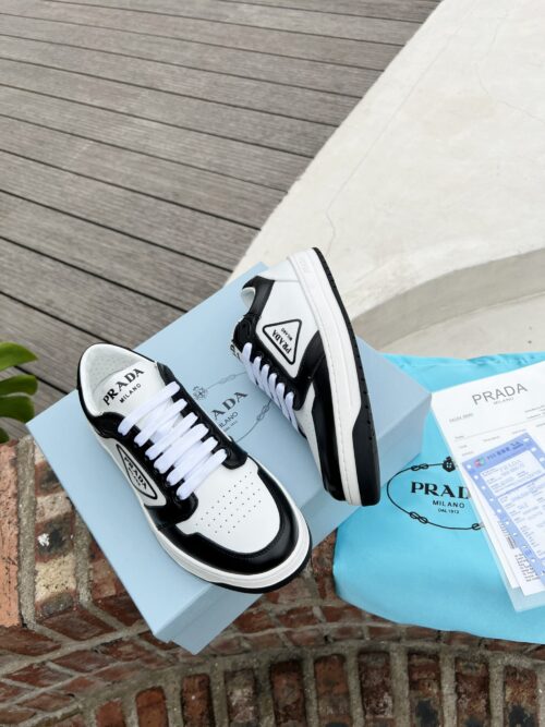 Alternative view of Prada District Leather Sneaker Black White 1E790M 3Lj6 F0964 F 030