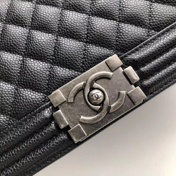 CHANEL BOY HANDBAG BLACK A67086 - Image 7