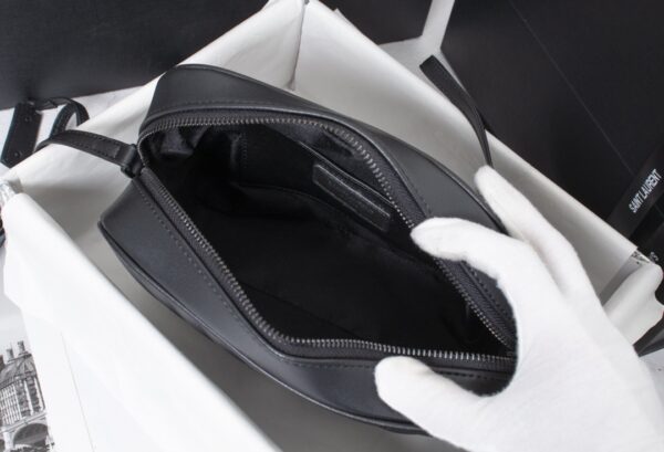 SAINT LAURENT LOU CAMERA BAG IN QUILTED BLACK NOIR LEATHER 23CM 612544DV7081000 - Image 7