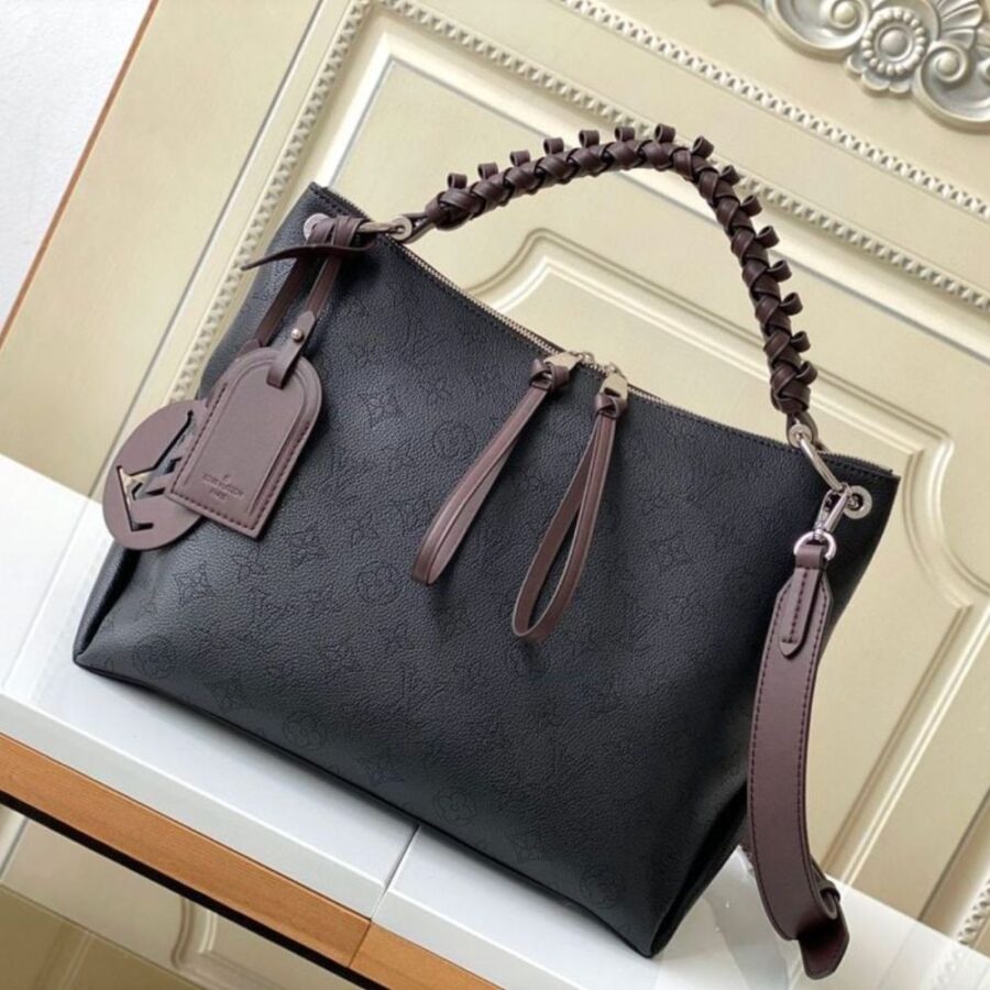 Alternative view of Louis Vuitton Beaubourg Hobo MM Mahina Perforated Leather Shoulder Bag Black 32cm M56073