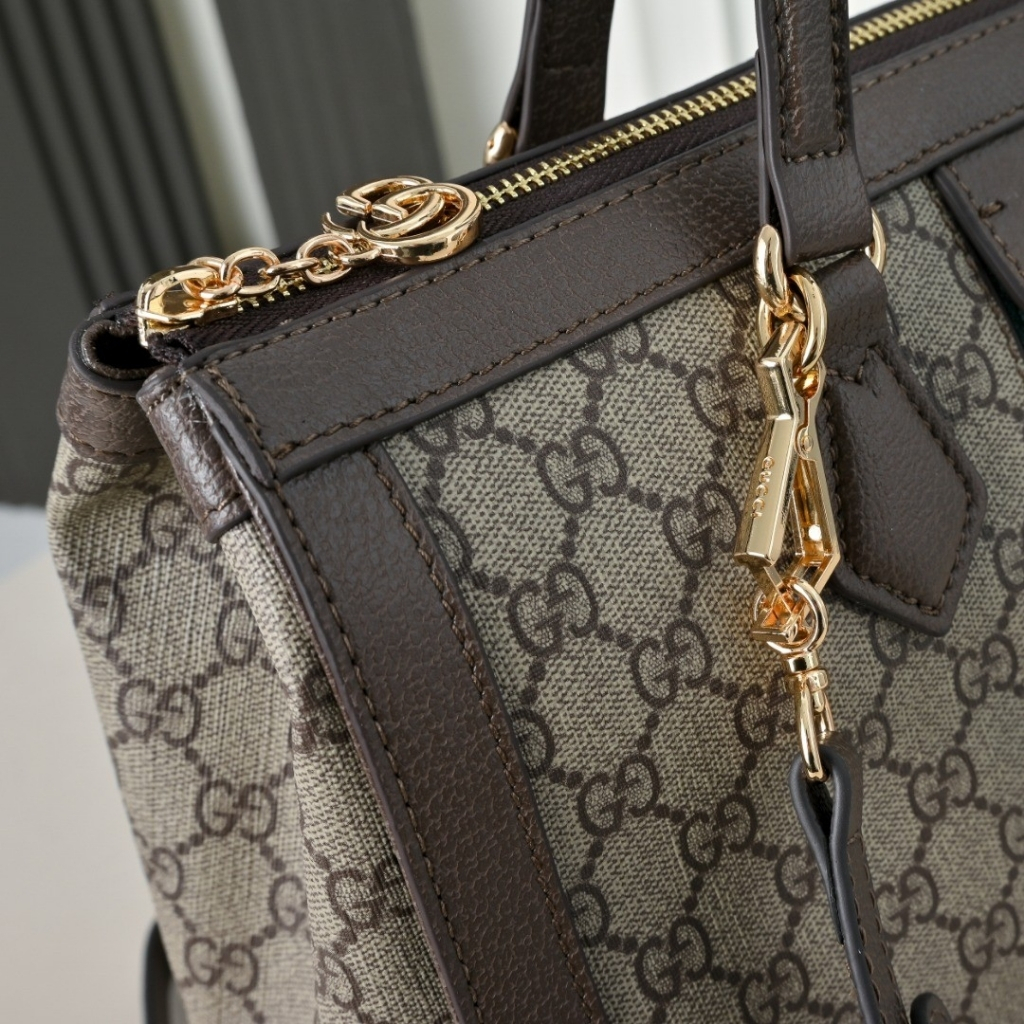 Gucci Ophidia Medium Tote Bag Beige Ebony 33Cm 524537 K05NB 8745 - Image 10