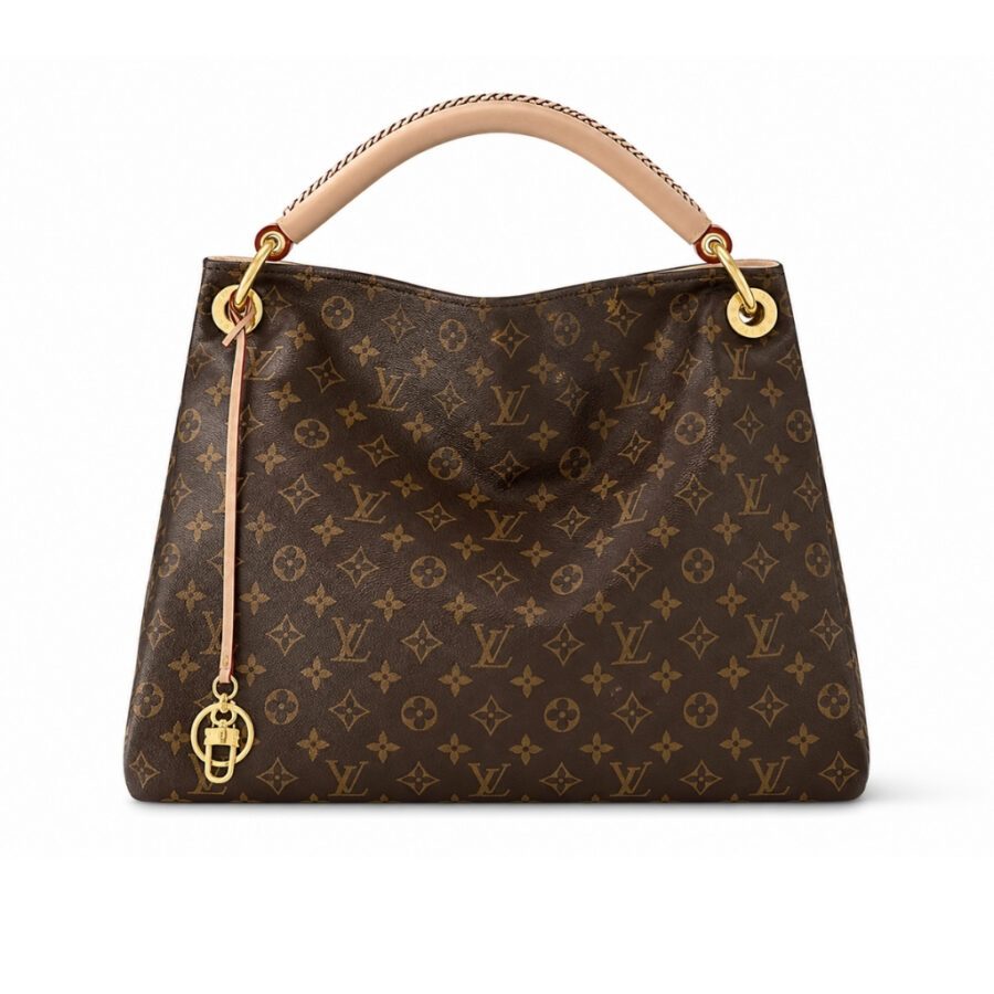 Louis Vuitton Artsy MM Monogram Canvas Hobo Bag Brown 41cm M44869