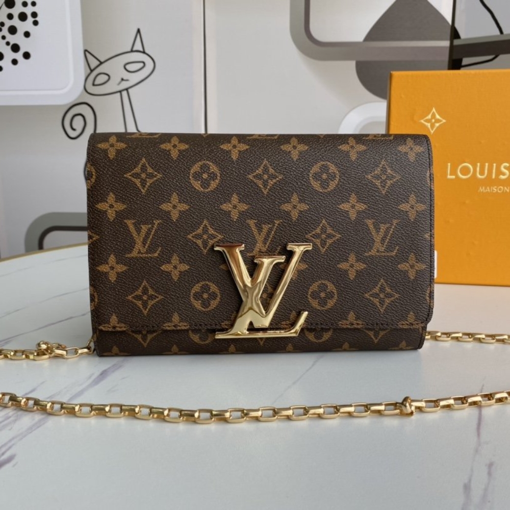 LOUIS VUITTON MONOGRAM MESSENGER BROWN WALLET 23CM - Image 2