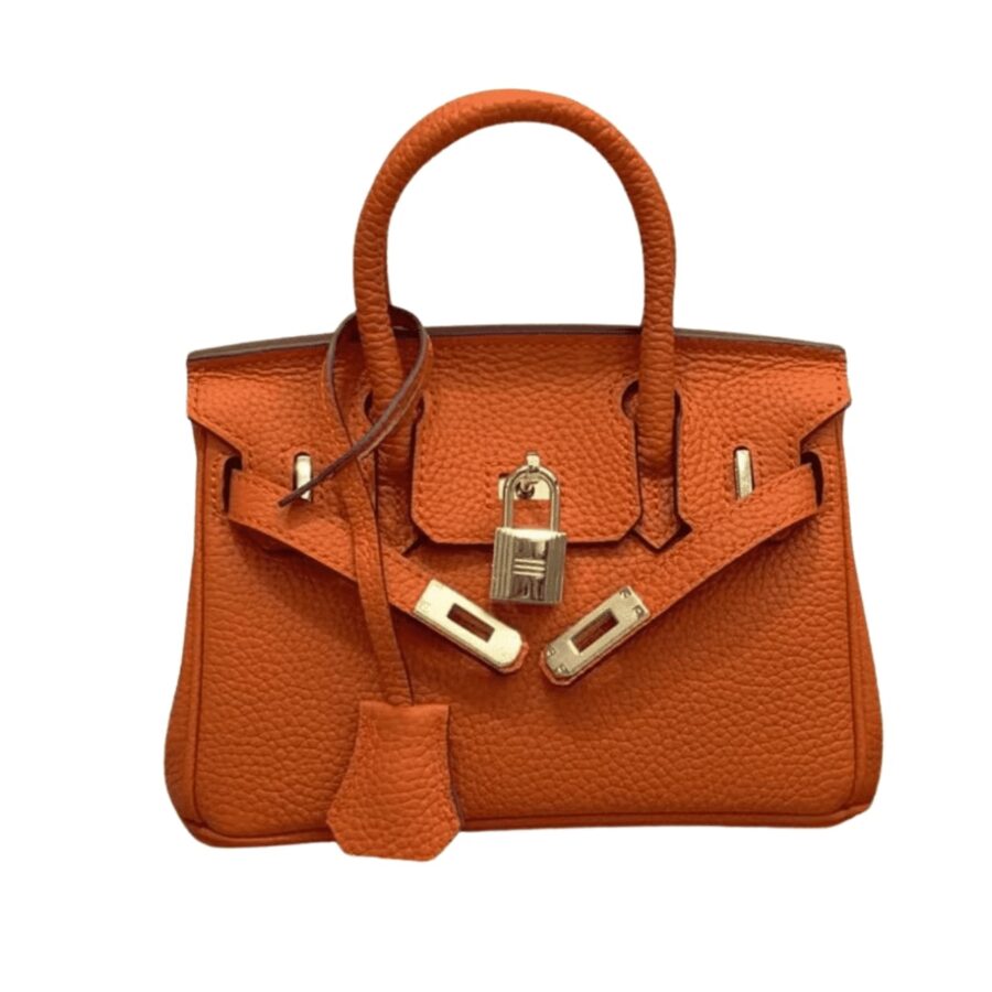 HERMES BIRKIN MINI GOLD HARDWARE EPSOM ORANGE 20CM