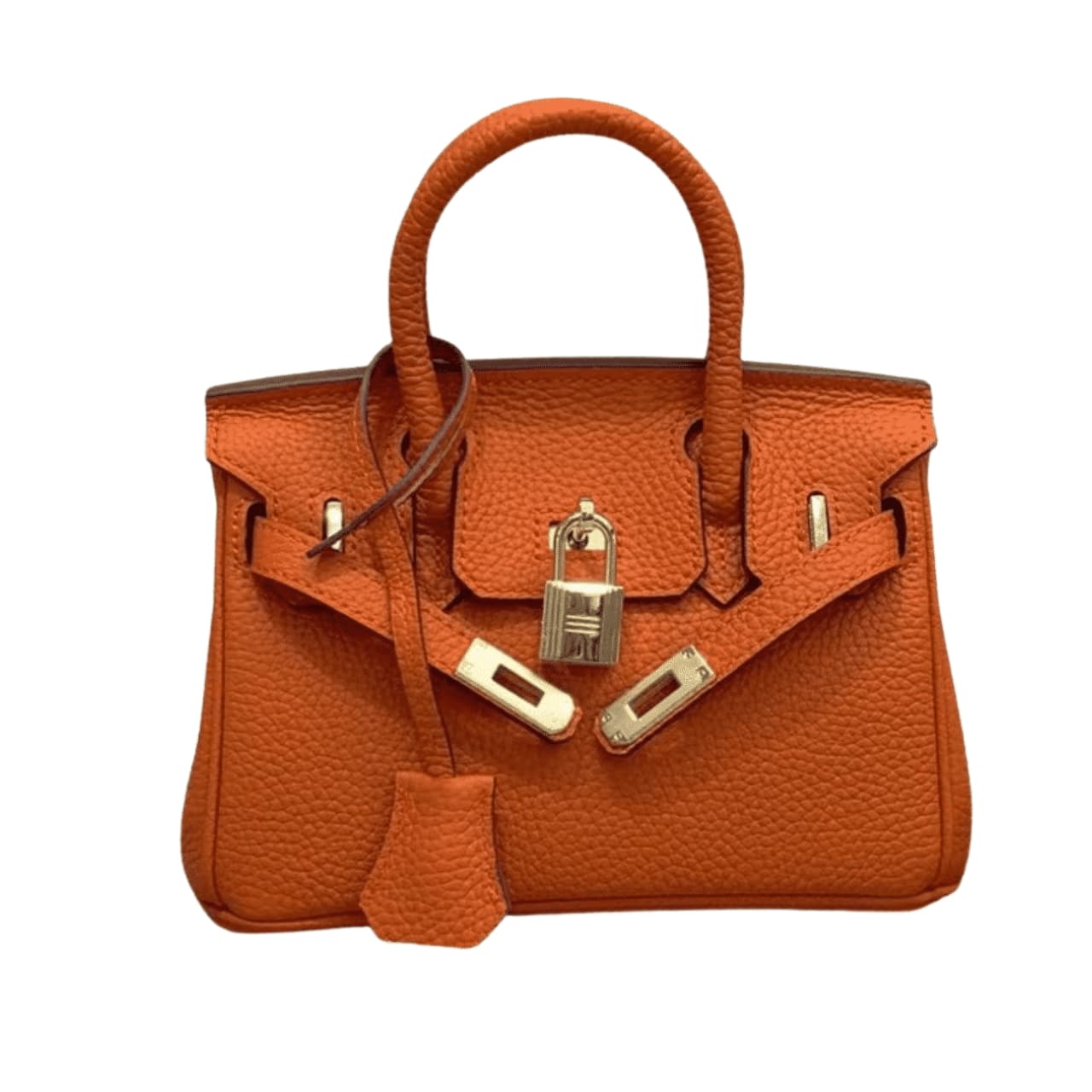 HERMES BIRKIN MINI GOLD HARDWARE EPSOM ORANGE 20CM