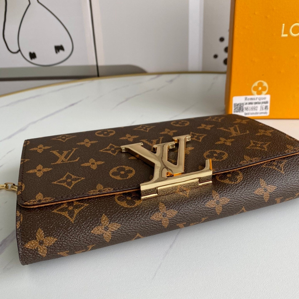 LOUIS VUITTON MONOGRAM MESSENGER BROWN WALLET 23CM - Image 4
