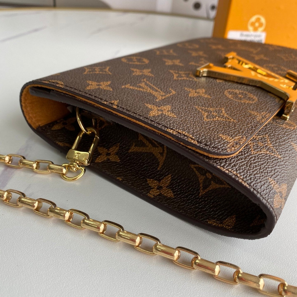 LOUIS VUITTON MONOGRAM MESSENGER BROWN WALLET 23CM - Image 5