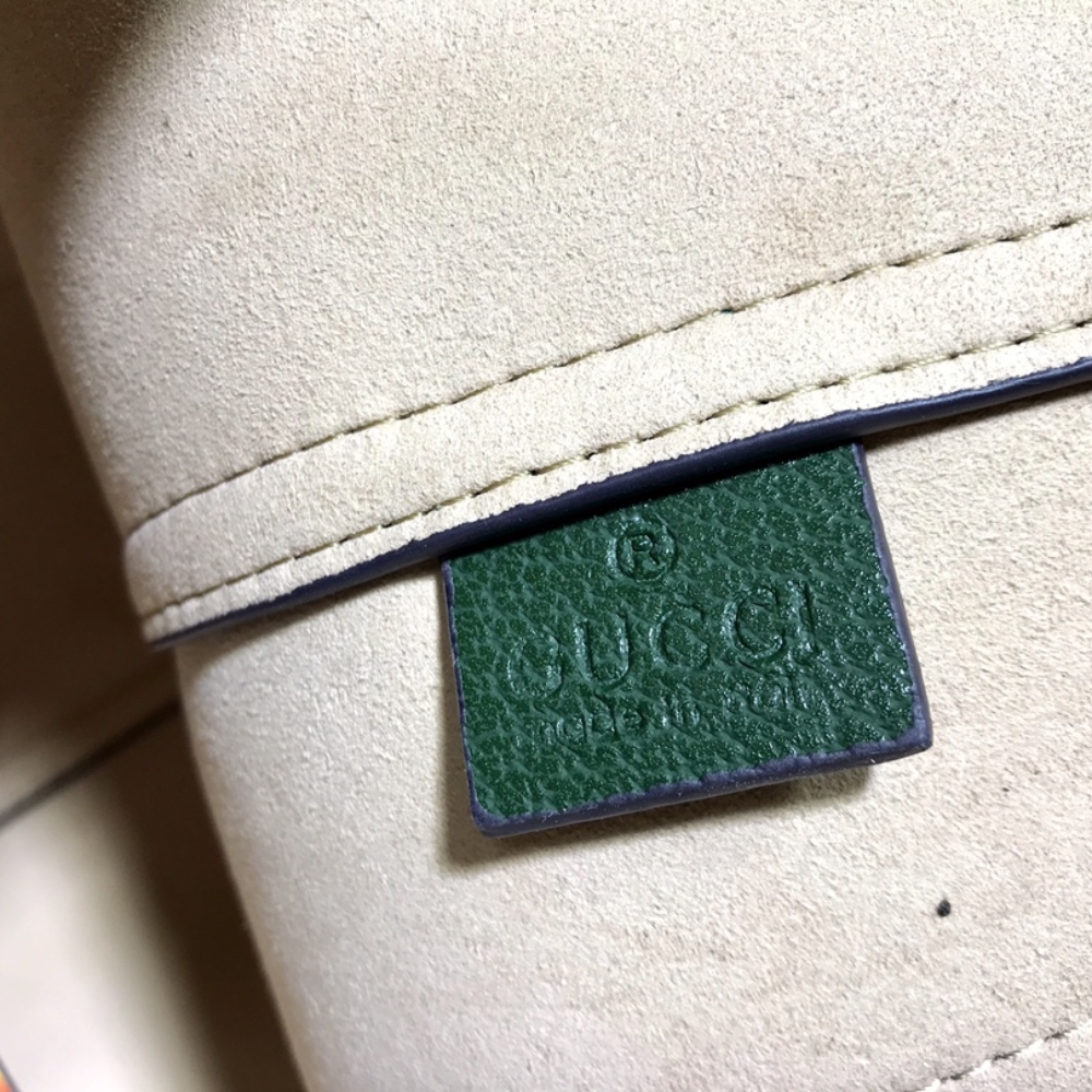 GUCCI OPHIDIA GG FLORA MEDIUM TOTE GREEN 44CM - Image 6