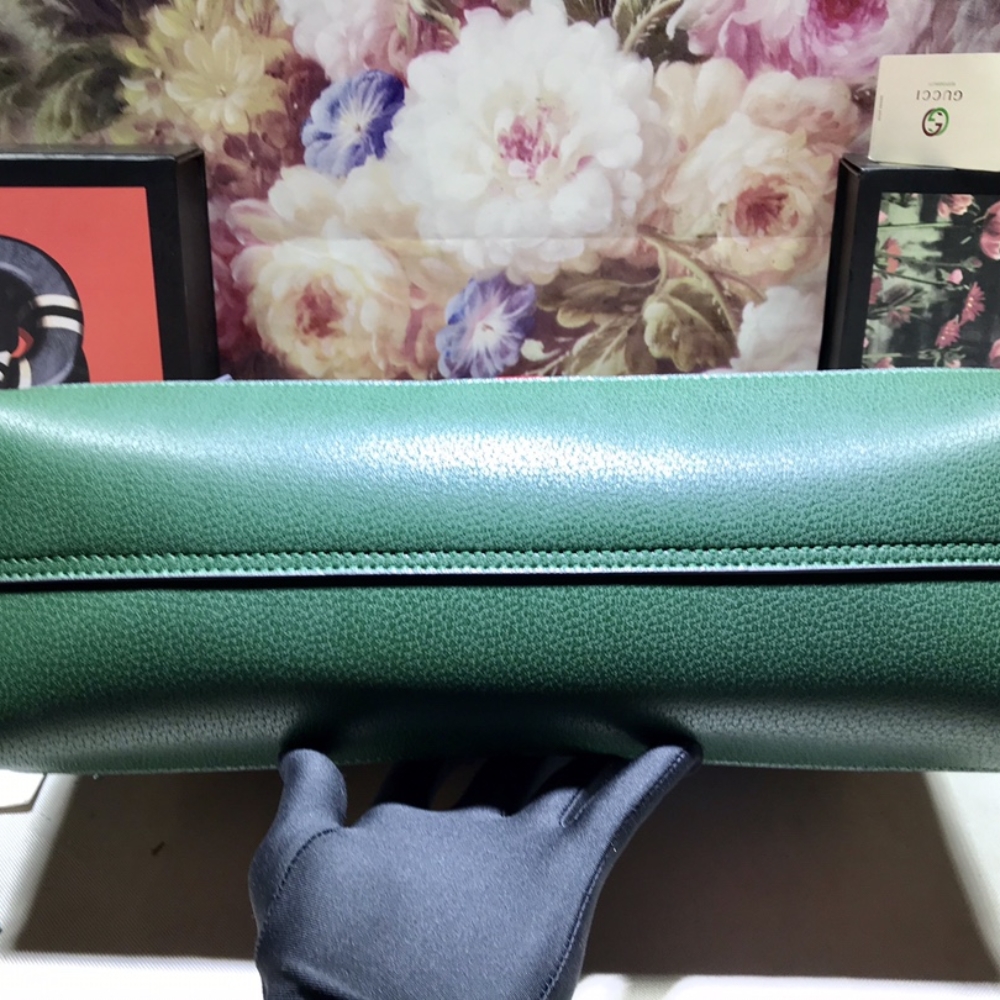 GUCCI OPHIDIA GG FLORA MEDIUM TOTE GREEN 44CM - Image 7