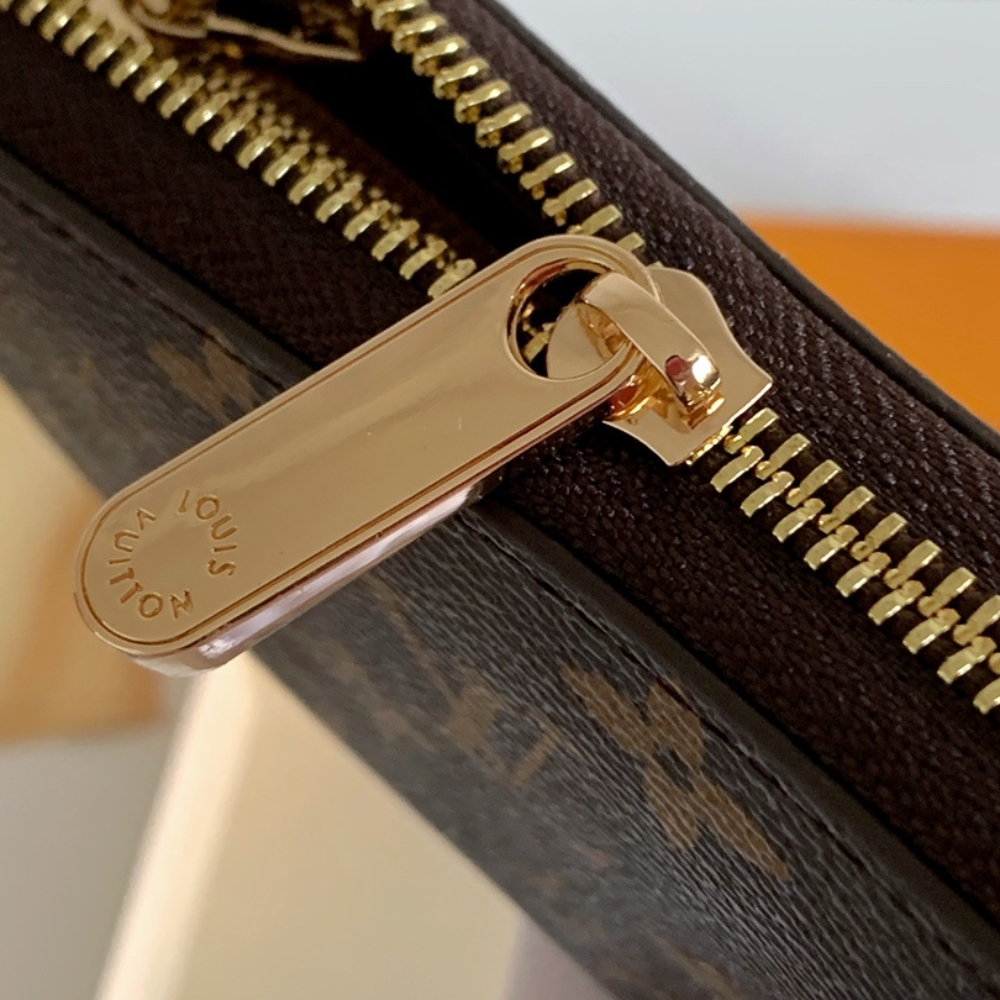 Louis Vuitton Monogram Zippy Long Wallet Brown 19Cm M42616 - Image 9