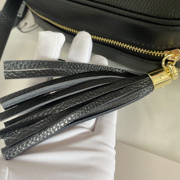 GUCCI SOHO SMALL LEATHER DISCO BAG BLACK 308364 A7M0G 1000 - Image 9
