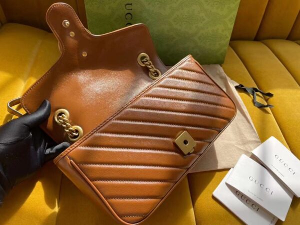 GUCCI MARMONT MINI MATELASSE SHOULDER BAG 446744 0OLFT 2535 - Image 4