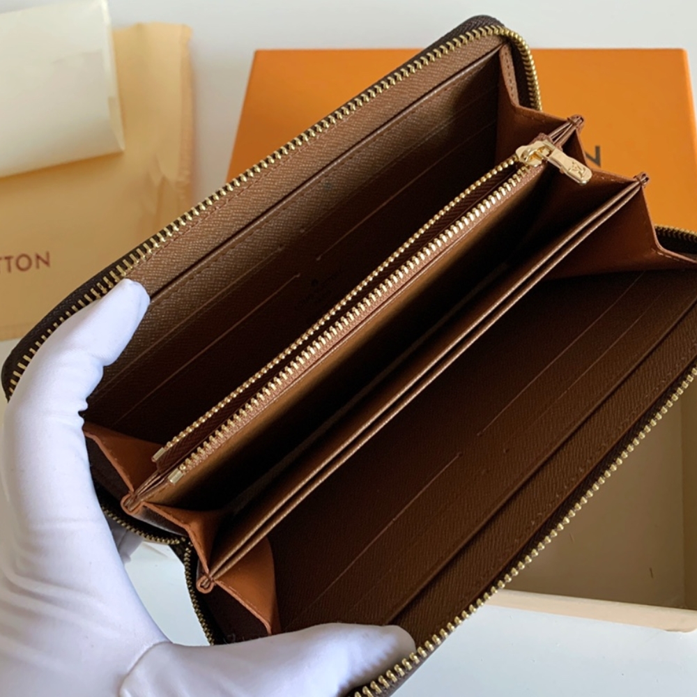 Louis Vuitton Monogram Zippy Long Wallet Brown 19Cm M42616 - Image 6