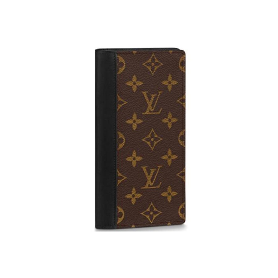 LOUIS VUITTON BRAZZA WALLET MONOGRAM MACASSAR BROWN 19CM M69410
