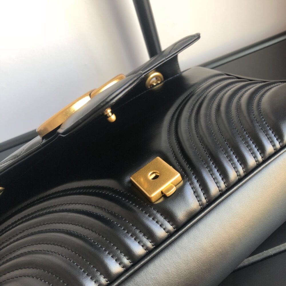 GUCCI MARMONT MEDIUM MATELASSÉ SHOULDER BAG 26CM 443496 DTDIT 1000 - Image 9