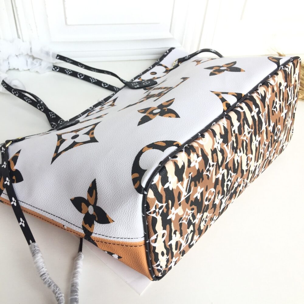 LOUIS VUITTON NEVERFULL MM GIANT JUNGLE IVORY 31CM M44716 - Image 5