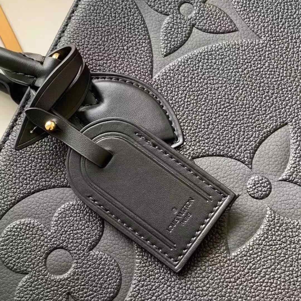 Louis Vuitton Onthego GM Bag Monogram Empreinte Leather Black 41Cm M44925 - Image 4