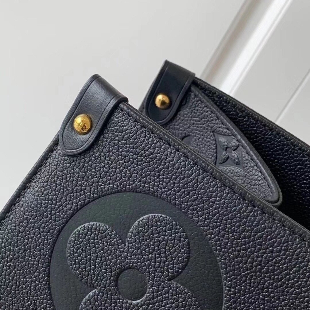 Louis Vuitton Onthego GM Bag Monogram Empreinte Leather Black 41Cm M44925 - Image 6