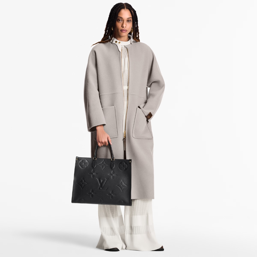 Louis Vuitton Onthego GM Bag Monogram Empreinte Leather Black 41Cm M44925 - Image 9