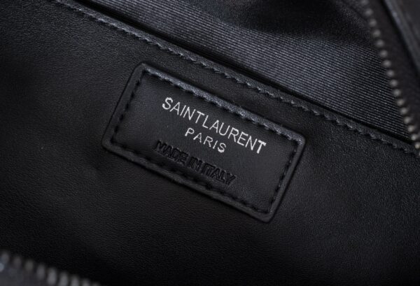 SAINT LAURENT LOU CAMERA BAG IN QUILTED BLACK NOIR LEATHER 23CM 612544DV7081000 - Image 3
