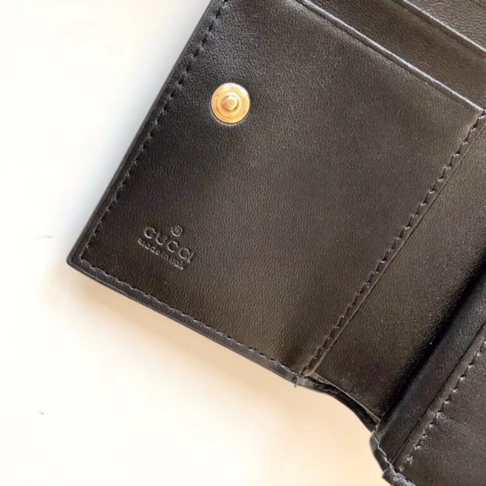 Gucci GG Supreme Padlock Wallet Black And Beige 11cm 779799 KLQIG 8575 - Image 4