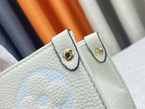 LOUIS VUITTON ON THE GO MM MONOGRAM EMPREINTE LEATHER WHITE M45717 - Image 8