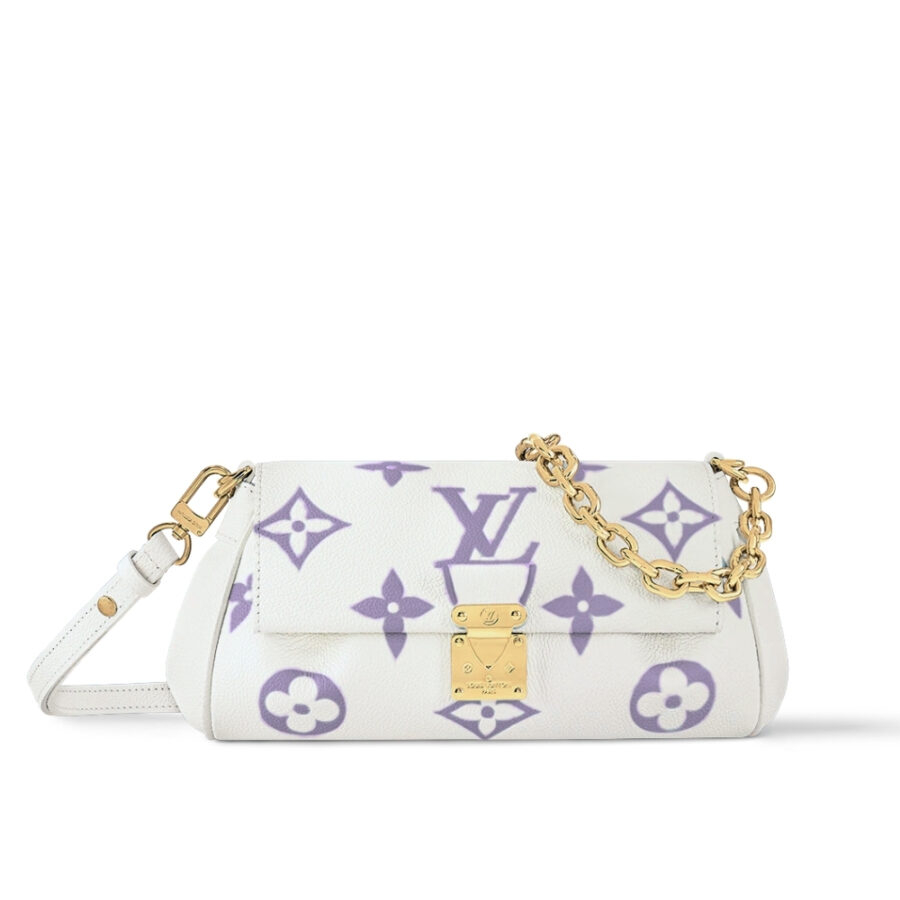 LOUIS VUITTON FAVORITE BICOLOR MONOGRAM WHITE AND PURPLE 24CM