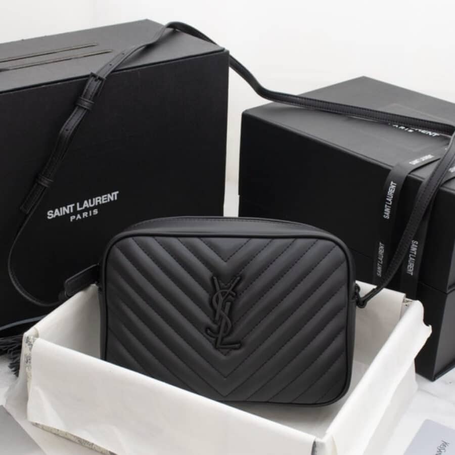 Alternative view of Saint Laurent Lou Camera Bag In Quilted Leather Black Noir 23Cm 761554DV7081000
