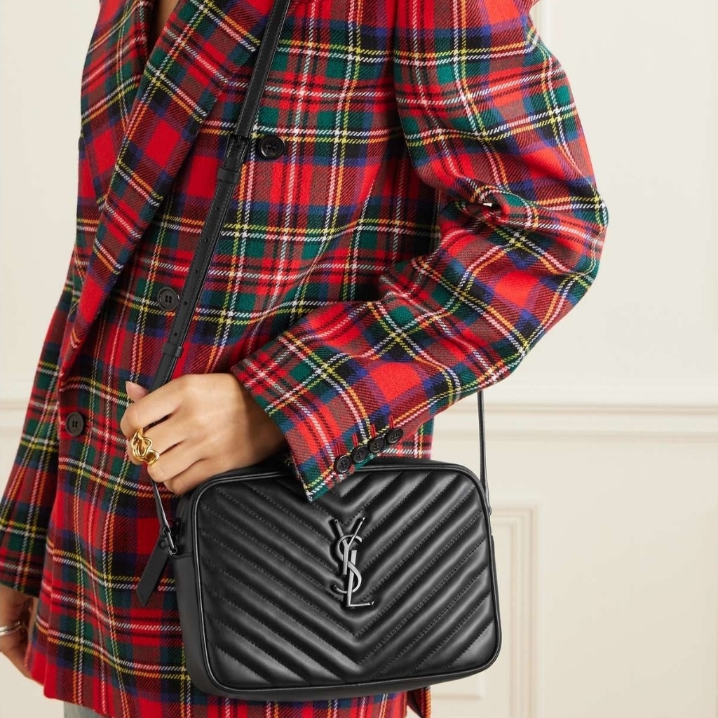 Saint Laurent Lou Camera Bag In Quilted Leather Black Silver Hardware 23Cm 761554DV7041000 - Image 10