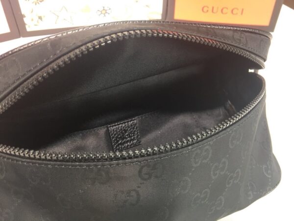 GUCCI FANNY PACK BELT BAG MONOGRAM GG BLACK 27CM - Image 7