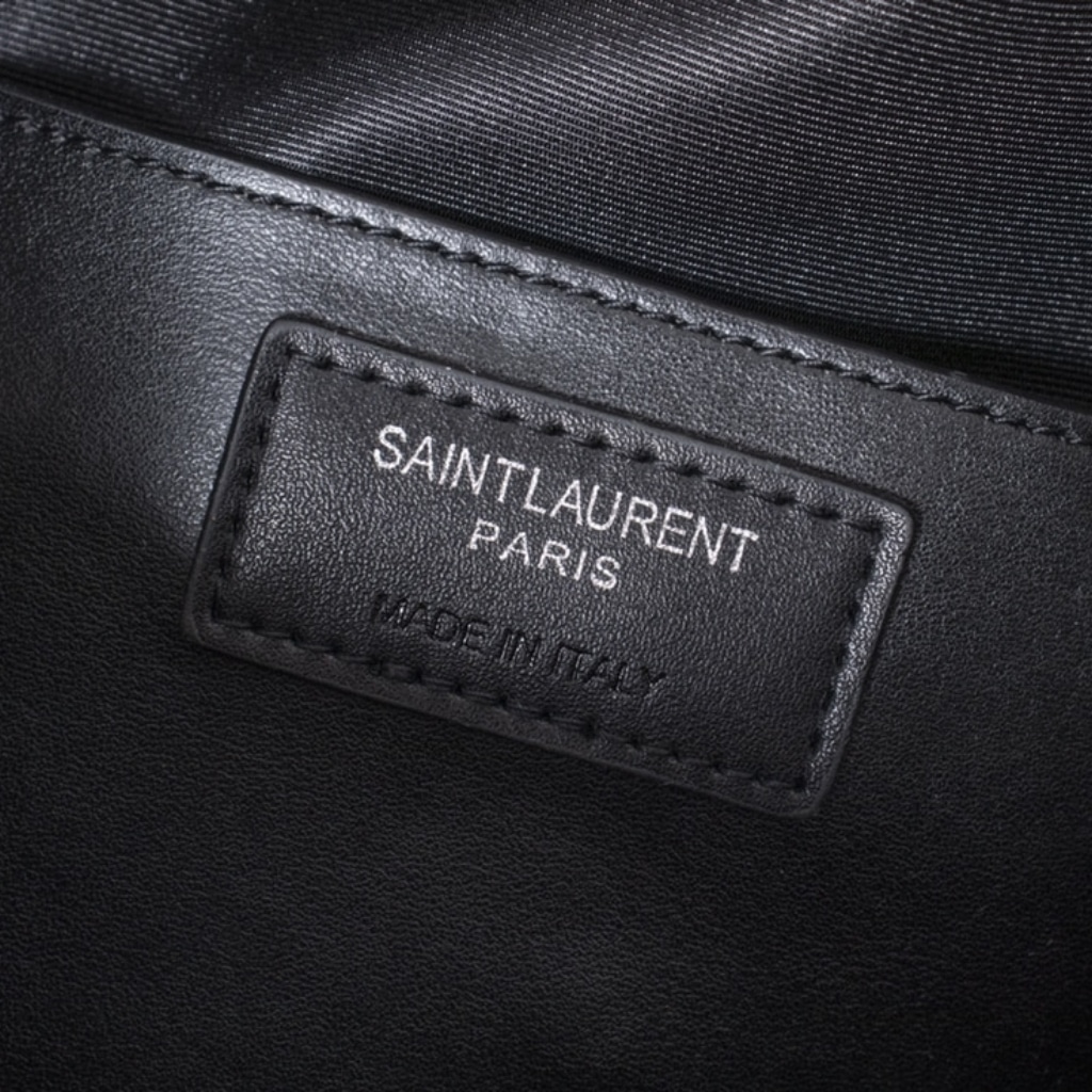 Saint Laurent Lou Camera Bag In Quilted Leather Black Silver Hardware 23Cm 761554DV7041000 - Image 5