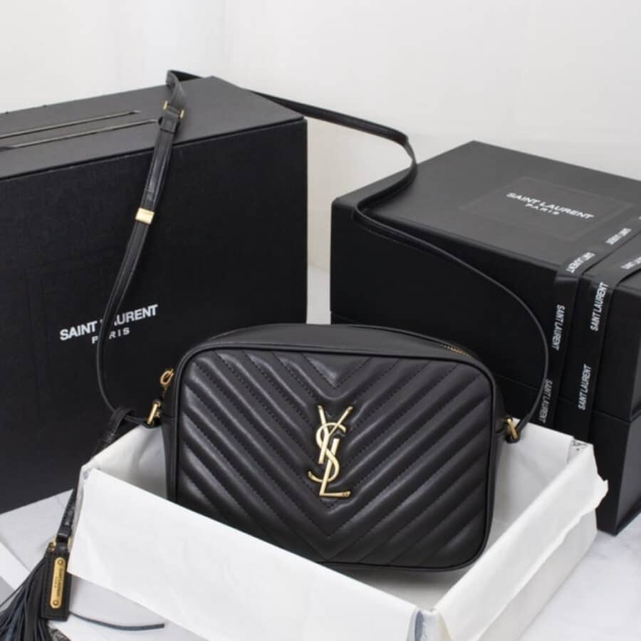 Alternative view of Saint Laurent Lou Camera Bag In Quilted Leather Black Gold Hardware 23Cm 761554DV7071000