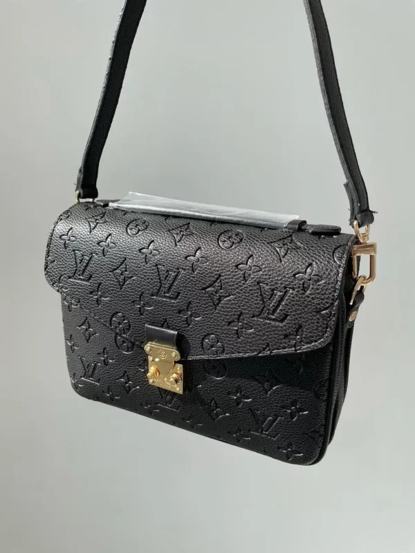 LOUIS VUITTON MONOGRAM CANVAS POCHETTE MÉTIS BLACK 25CM - Image 4