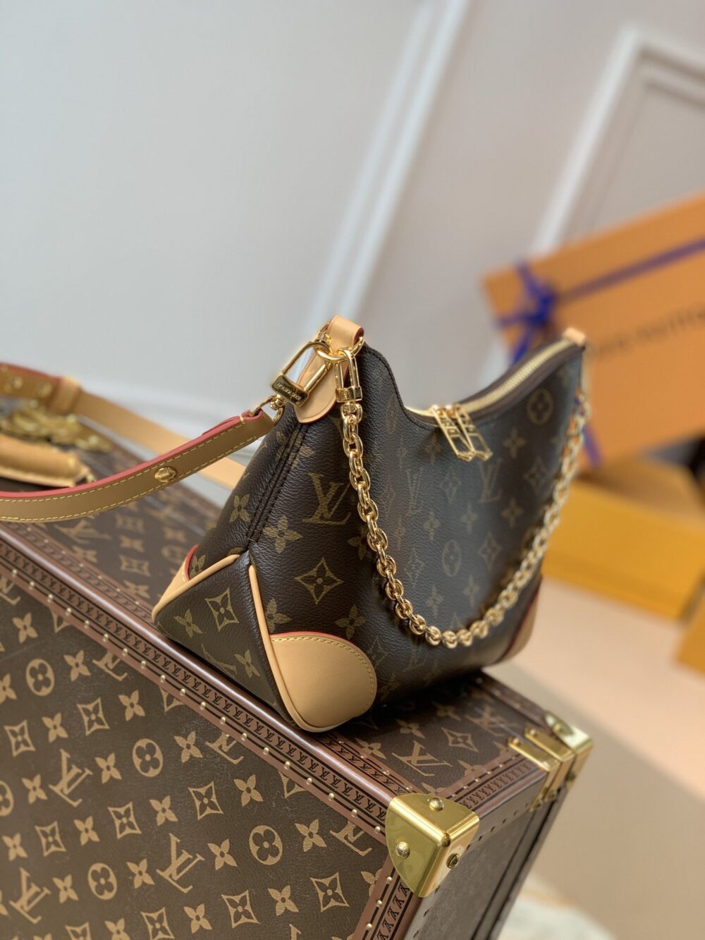 LOUIS VUITTON BOULOGNE PM MONOGRAM NATURAL 29CM M45832 - Image 3